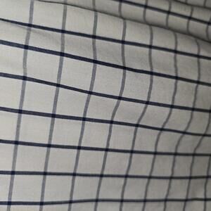 Dockers Men's XXL White and Blue Checkered Long Sleeve Shirt